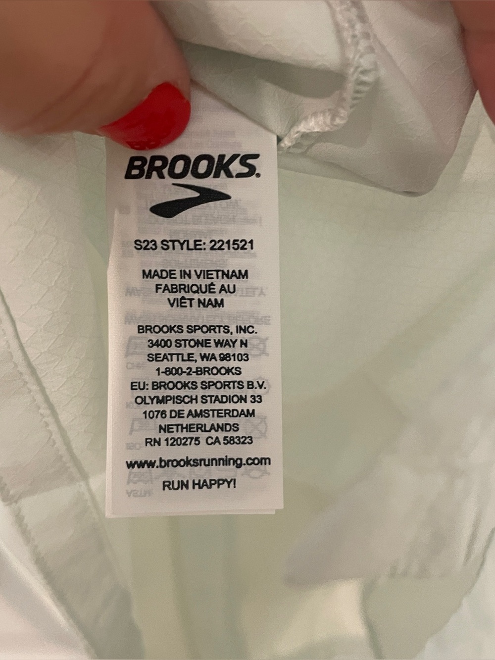 Brooks Canopy Jacket in mint size medium - Picture 9 of 10
